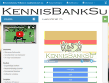 Tablet Screenshot of kennisbanksu.com